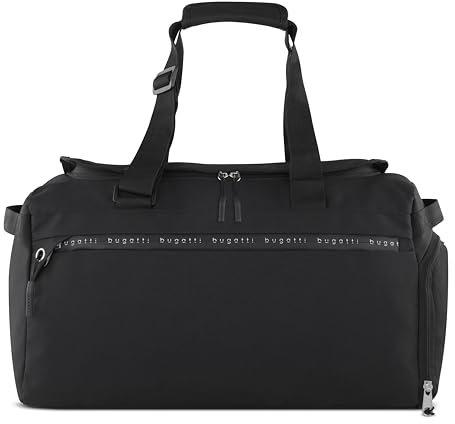 bugatti Passion “Pure” Sport- und Reisetasche 30L, Weekender aus recyceltem PET in schwarz