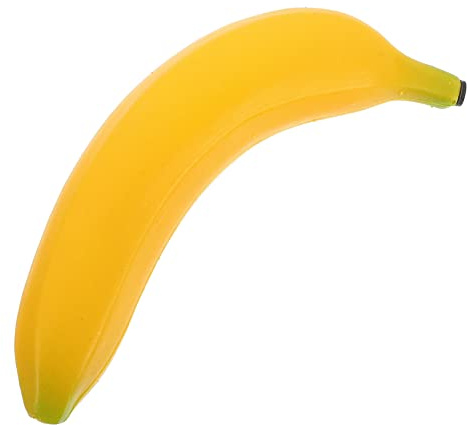 Toyvian Fruit-shaped Percussion Instrument Banana Shaker Toy for Kids, Baby Maracas Sand Shaker Musical Instrument, Childrens Music Plaything for Early Learning and Sensory Development