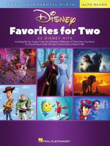 Disney Favorites for Two Alto Sax: Easy Instrumental Duets - Alto Sax Edition