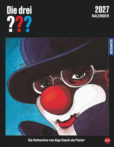 Die drei ??? Posterkalender 2027: Großer Wandkalender für alle Fans: die kultigen Cover-Illustrationen von Aiga Rasch zur beliebten Buchserie. Nostalgie pur für kleine und große Detektive