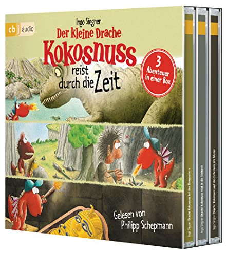 Der kleine Drache Kokosnuss reist durch die Zeit: Drei spannende Abenteuer in einer Box: Der kleine Drache Kokosnuss bei den Dinosauriern, Der kleine ... der Mumie (Hörbuch Sonderausgaben, Band 4)