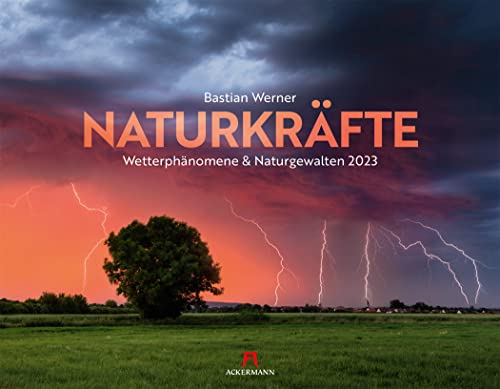 Naturkräfte Kalender 2023, Wandkalender / Panoramakalender im Querformat (54x42 cm) - Landschaftskalender / Wetterkalender