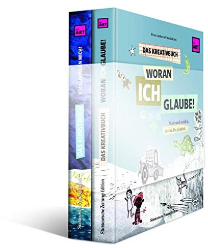 Kunstbuch und Kreativbuch im Set: Ich glaube an mich! / Woran ich glaube! little ART