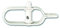 Chapuis 870/2BL, Raidisseur, blanc, Tendeur Grillage, clôture pour Jardin, poteaux, Corde à Linge, Indispensable pour tendre d’acier, Pour fil de tension, Diam. 3,5 mm, Longueur 95 mm, 1 Paquet