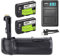 ayex Batteriegriff Passend für Canon EOS 6D Mark II inkl. 2 x LP-E6N Akku + 1 x USB Dual- Ladegerät