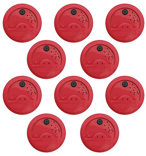 Talking Products, Red Talking Tins Voice Recorder, 40 Seconds Recording, Pack of 10. Ideal for Independent Living and Speaking and Listening Activities