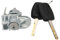 1552849 - Serratura + barilotto porta anteriore sinistra compatibile per Ford Focus S-Max C-Max + 2 chiavi