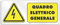 Cartello cm 30x12 - Quadro Elettrico Generale (PVC spessore 1 mm con 4 fori)