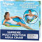 Aqua Supreme Hex Pool Chair Float - Multi-Position, Heavy Duty Floating Pool Chair Adult Size - Blue Fern