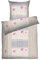 Dyckhoff Weichfrottier Bettwäsche 'Annabell' Greige - pink 1 Bettbezug 155 x 220 cm + 1 Kissenbezug 80 x 80 cm