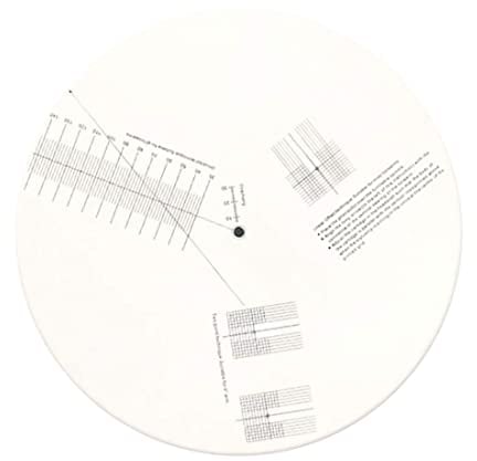 Plattenspieler-cartridge-ausrichtungs-winkelmatte Anti-rutsch-vinyl-schallplatten-tonabnehmer Kalibrierungsplatte Abstandsmesser Winkelmesser Einstellwerkzeug Lineal Einstellwerkzeug Lineal Für