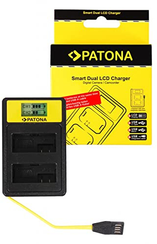 Patona Smart Dual LCD Ladegerät Canon LP-E8