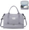 Reisetasche Damen 40x20x25 Ryanair Handgepäck Tasche Sporttasche Weekender Bag Schwimmtasche Wasserdicht Travel Bag Duffle Bag Fitnesstasche Trainingstasche Krankenhaustasche mit Schuhfach,F8-Grau