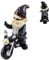 agctrler Gartenzwerg Motorrad Zwerg, 13.3cm x 13cm Lustige Motorrad Geschenke für Männer Weihnachten Mann, Gartenzwerge für Außen, Wasserdicht Gartenzwerg Statue für Gartendeko Terasse Balkon Deko