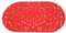 Super Mundo - Alfombra Ducha Antideslizante con Ventosas Fuerte para Baño,Color Liso (93507) (Rojo)