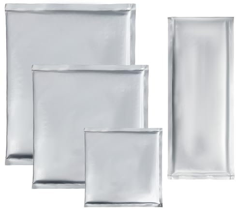 Wärmepress-Kissen-Set, 4 Größen, silberfarben, Teflon, für Wärmepress-Sublimationsprojekte, 4 Stück