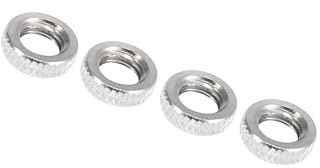 VekAuto 4pcs Silver Tone French Type Valve Air Adapter Nut Washer for Bike Auto Accessories