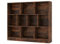 COSTWAY Wooden Cube Bookcase, 3 Tier Open Storage Shelving Unit with 10 Compartments and 2 Anti-Tipping Kits, Freestanding Display Bookshelf for Living Room, Bedroom and Study (Brown)