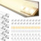 BRIMETI Profilé Aluminium LED 10 x 1M Aluminium Profilé V-forme 45 Degrés Canal pour Bandes à LED Ruban, Compact Finition Professionnelle avec Couvercle Blanc Crème, Embouts, Clips de Montage en Métal