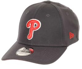 New Era Philadelphia Phillies MLB Graphene Grau 39Thirty Stretch Cap - S-M