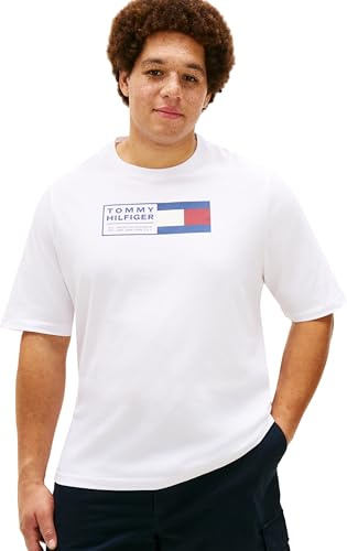 Tommy Hilfiger Herren Bt-Brand Love Text Box Tee-b Mw0mw44054 S/S T-Shirt (1er Pack)