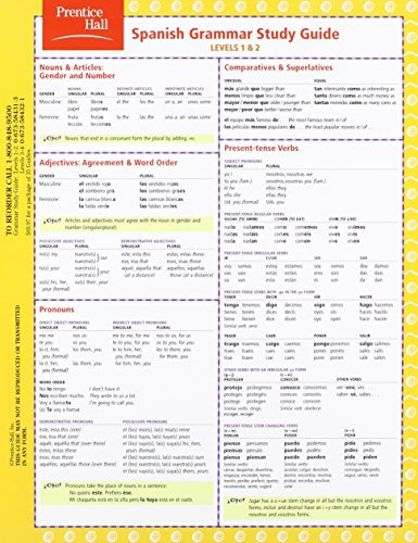 Spanish Grammar: Level 1 and 2