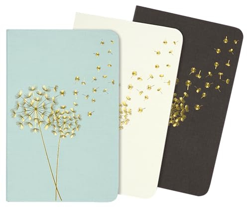 Dandelion Wishes Jotter Notebooks (set of 3) - Updated with sewn binding.