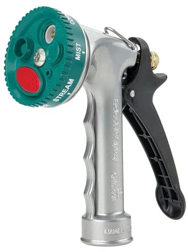 Gilmour Medium Duty Garden Hose Nozzle with 7 Pre-Set Spray Patterns, Water Hose Nozzle for Watering Garden or Lawn