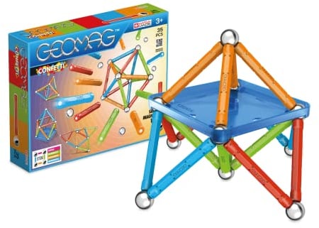 Geomag, Classic Confetti, 351, Magnetkonstruktionen und Lernspiele, 35-teilig