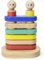 TEGU 5700653 Holzbausteine magnetisch, Stapelspiel, mehrfarbig, Holzspielzeug für Kinder ab 12 Monate