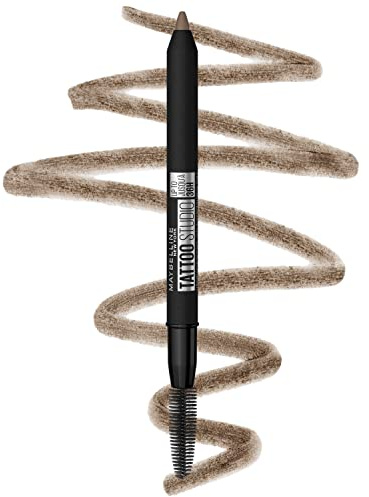 Maybelline TattooStudio Waterproof Eyebrow Pencil, Sharpenable, Longwear, Long Lasting, Pigmented Eyebrow Pencil for Defined Brows, Blonde, 1 Count