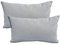 Formalind - 2er Set Sofakissen 50x30cm - 2 Sofakissen mit Füllung und Bezug. Bequeme Couchkissen mit abnehmbaren und waschbaren Bezügen. Weiche Sofakissen im 2er Set. Hellgrau