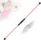 LSDRALOBPOI Elastische Flexi Bar Fitness Schwingstab Tragbare Elastic Flexi Bar, Muskeltrainer Trainingsstange mit Zählgerät, geschmacklos, Armkrafttrainingsstange für Fitness und Gewichtsverlust