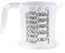 CABLEPELADO Jarra medidora, Vaso medidor, Taza medidora, Jarra repostería, Recipiente de plástico medidor para cocina, Libre de BPA, Apto para lavavajillas, Capacidad 250 ml, Transparente