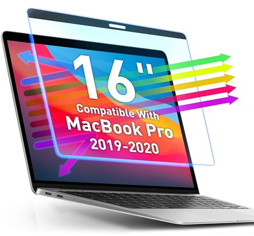 Pantalla magnética de luz azul para MacBook Pro 16 Filtro protector de pantalla antirreflejos antirreflejos de luz azul | Protección ocular filtro de bloqueo de luz azul para MacBook Pro 16 2019