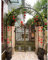 SMYORR Arceau De Jardin,Gloriette De Jardin Fer Forge, Metal Arche Jardin Avec Socle,Pergola Arceau À Rosiers Pour Plantes Grimpantes/Black / W1.8xH2.2m