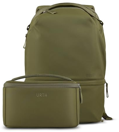 Urth Arkose 20L Modular Camera Backpack – for DSLR, Lens, 15/16” Laptop, Weatherproof + Recycled (Green)
