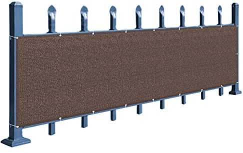 IBOWZ Brise Vue pour Balcon Clôture Mesh Hauteur 40/50/60 cm Couverture d'écran de confidentialité pour Balcon Robuste très Robuste pour la Protection extérieure Contre Le Vent et la confidentiali