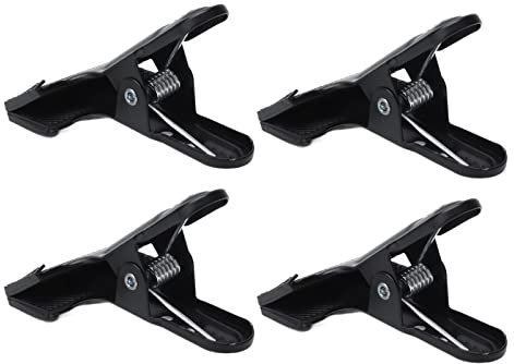Pinza fija para carpintería, herramientas de resorte de boca, abrazaderas de resorte de boca, clip de hierro, 4 fondos de carpintería, boca plana fuerte, ancha para boca ancha de metal, clips de