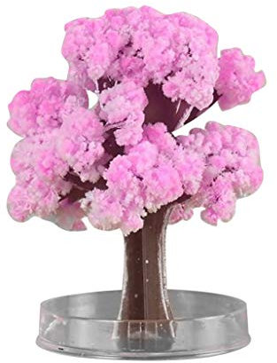 Valentinstag Baum Tisch Deko Indoor Tischplatte Rosa Valentinstag Magie Wachsenden Kirschbaum Tisch Mittelstücke Valentine Day Gift for Women Valentinstag Dekorationen Geschenke Hochzeit