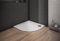 Receveur de douche blanc - 90x90x3cm - 1/4 de cercle - Bac à douche extra plat - Antidérapant