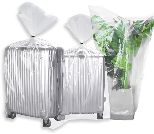 3 Pcs Clear Extra Large Storage Bags, 90X120CM Reusable Waterproof Dustproof Garden Furniture Large Plastic Bags for Suitcase Luggage Furniture Plush Toys Office Chairs Kids Bike and More