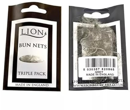 Bun Hair Nets Dance Ballet Equestrian Sleek Cover - Packs of 3, 15, 30 - Grey