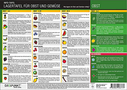 Lagertafel Obst & Gemüse: Wie lagere ich Obst und Gemüse richtig?