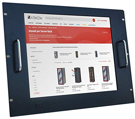 Techly Professional 026678 Monitor LCD 17'' per Rack 19'' 8 unità Nero Nero