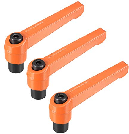 sourcing map 3Stk. Handgriff einstellbar Klemmhebel Schieben Ratsche Innengewinde Stiftschraube M8