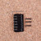 Alnicov Ponte fisso per chitarra con selle compensate, set di ponti a sella in metallo per chitarra elettrica a 6 corde (nero)