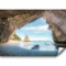 murando - Papier peint panoramique paysage 350x256 cm - Revêtement mural décoration pour chambre salon - Design moderne - Gris blanc noir - Falaise paysage mer plage rochers c-B-0668-a-a