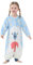 outfit spring Baby Cartoon Schlafsack mit Füßen, Schlafstrampler mit Beinen Lange Ärmel Reißverschluss Süße Schlafanzug Schlummersack für Kinder Mädchen Jungen Vierjahreszeiten 3-5 Jahre Eisbär