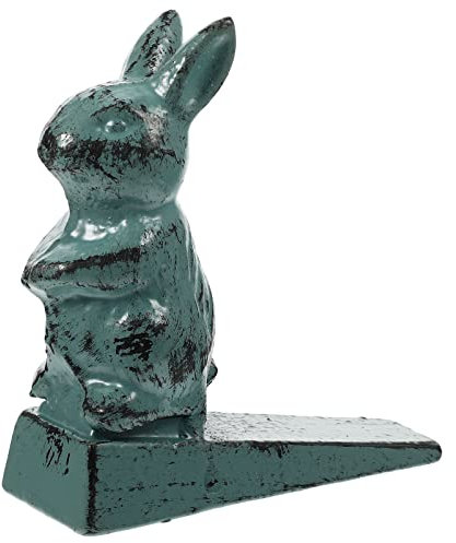 GANAZONO Kaninchen Türstopper Deko Metall Hase Türstopper Tier Türstopper Keil Ostern Türstopper Mini Hase Statue